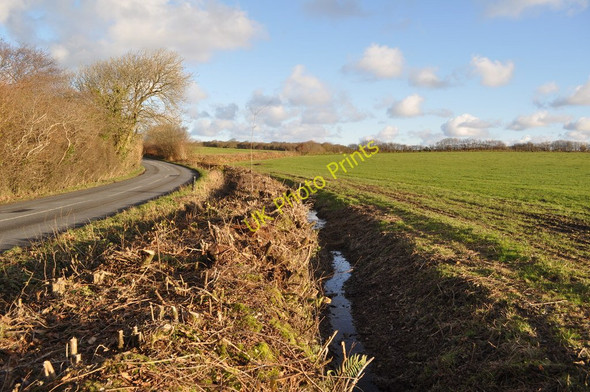 Photo 6"x4" The river Caen running alongside the B3230 Bittadon c2010