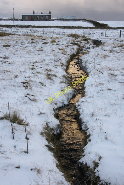 Photo 6"x4" Ditch at the head of the voe, Baltasound Voesgarth c2010