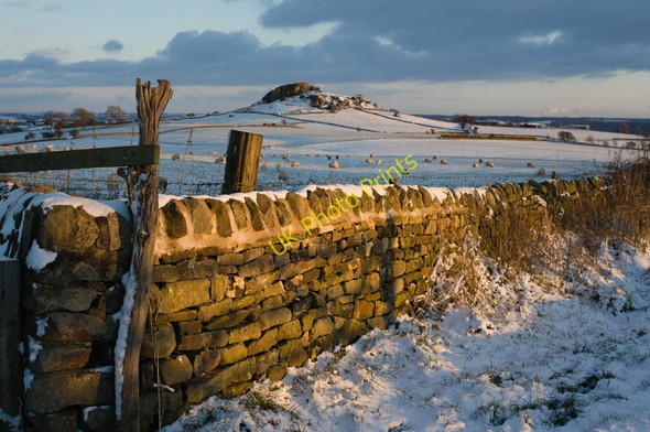 Photo 6"x4" Bench Marked Wall, Gindhill Lane North Rigton c2010