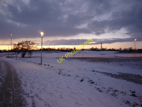 Photo 6"x4" Sunset over Heslington East Heslington c2010