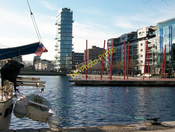 Photo 6"x4" View across the Grand Canal Basin towards the Trinity Enterprise Centre Ringsend c2010