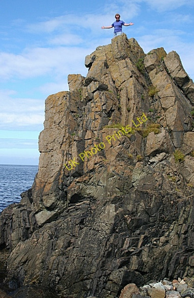 Photo 6"x4" Folded Rocks Whitehills\/NJ6565 c2006