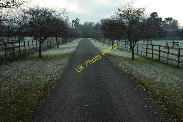 Photo 6"x4" Driveway to Hanley Hall Hanley Swan c2010