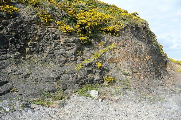 Photo 6"x4" Rock formation at Aillroe Beg Loghill c2010