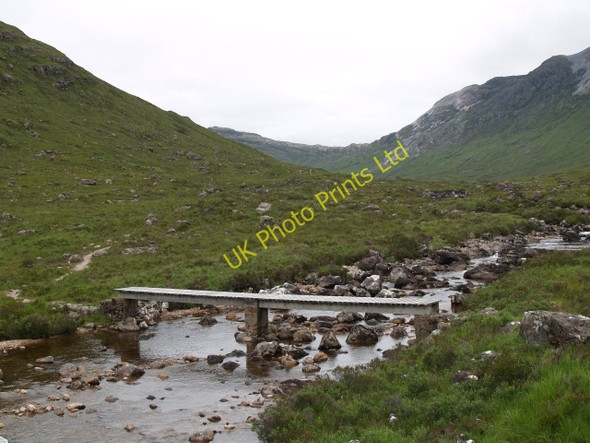 Photo 6"x4" Footbridge, Fionn-abhainn Coulags c2006