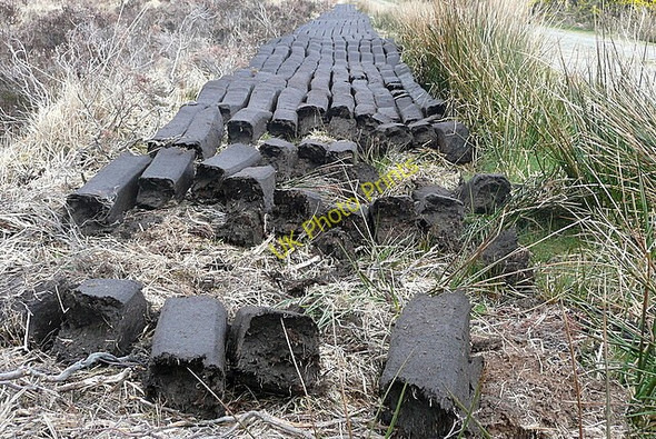 Photo 6"x4" Turf bricks Liscasey c2010