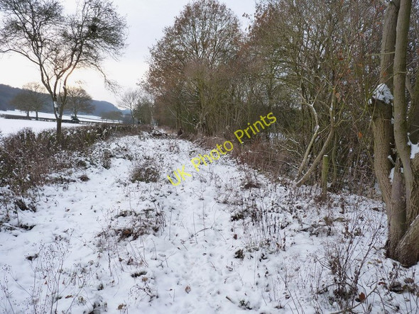 Photo 6"x4" SW along the old railway line near Edge Farm Longville in the Dale c2010