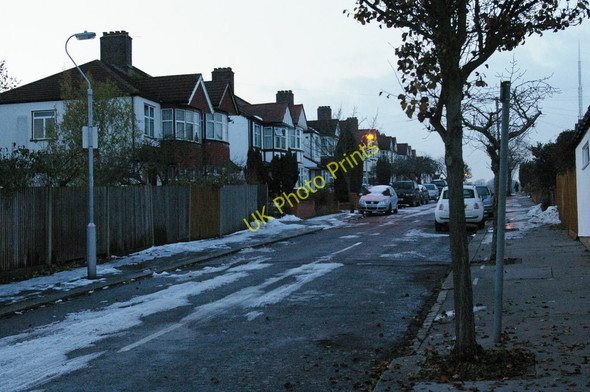 Photo 6"x4" Sundial Avenue, winter Penge c2010