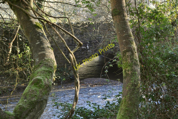 Photo 6"x4" Buckland bridge on the river Caen as seen from upstream Braunton c2010