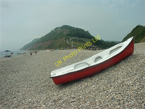 Photo 6"x4" Red boat, Branscombe Vicarage c2006