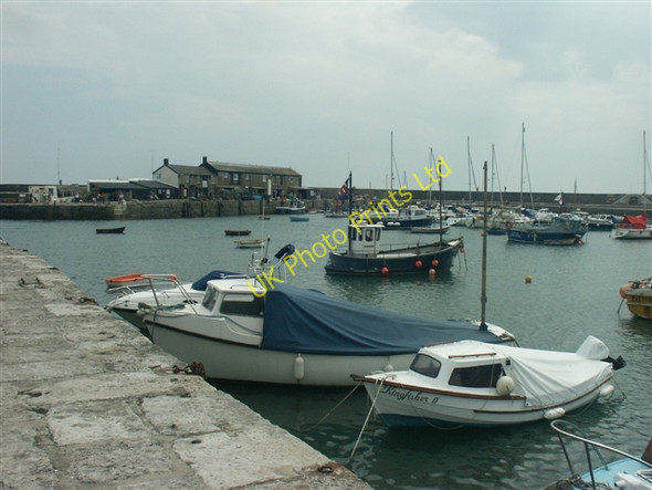 Photo 6"x4" Lyme Regis harbour Lyme Regis c2006