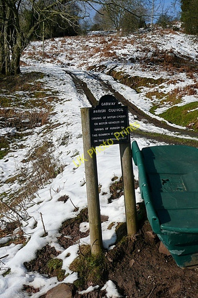 Photo 6"x4" Track to Garway Common White Rocks c2010