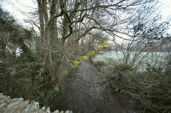 Photo 6"x4" The view upstream from Corffe Bridge on the river Caen Knowle\/SS4938 c2010