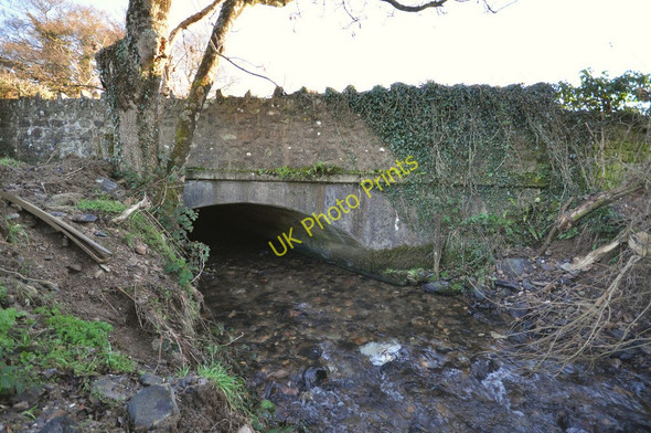 Photo 6"x4" The view from downstream of an unnamed bridge near Heddon Mills on the river Caen Nethercott\/SS4839 c2010