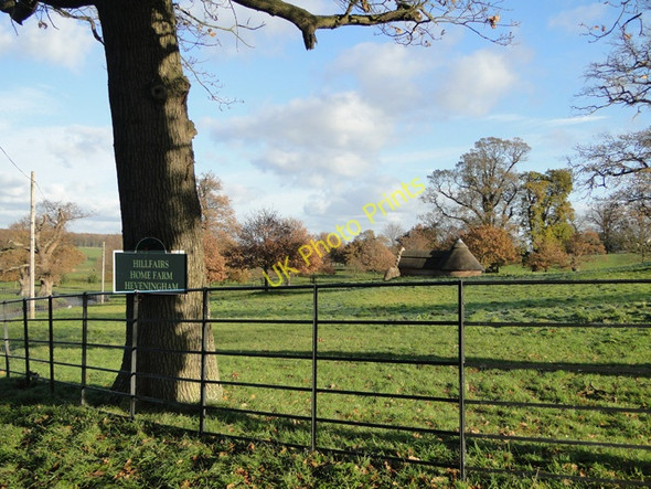 Photo 6"x4" At the entrance to Hillfairs Home Farm. Heveningham Heveningham c2010
