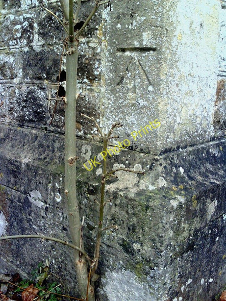 Photo 6"x4" Benchmark on buttress of the Parish Church of St Blaise Milton\/SU4892 c2010