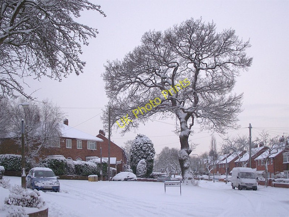 Photo 6"x4" A snowy Buckingham Road in Penn, Wolverhampton Wolverhampton c2010