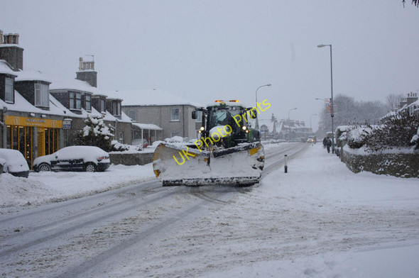 Photo 6"x4" Snowplough on Victoria Street, Dyce Dyce c2010