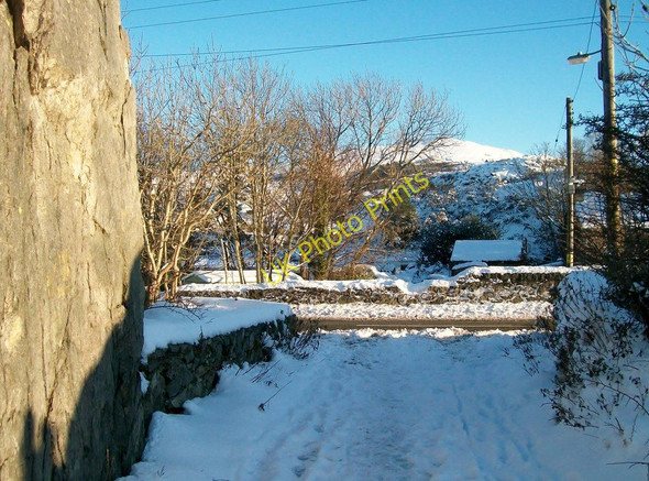 Photo 6"x4" Cutting leading from the former Brynrefail Quarry Railway Station to the Brynrefail Road Brynrefail\/SH5562 c2010
