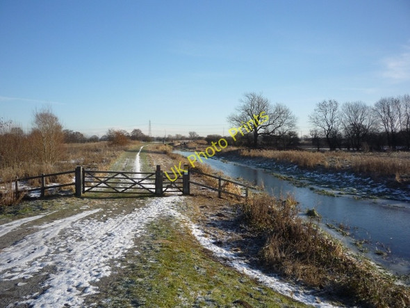 Photo 6"x4" East from Church Lane bridge Melbourne\/SE7544 c2010