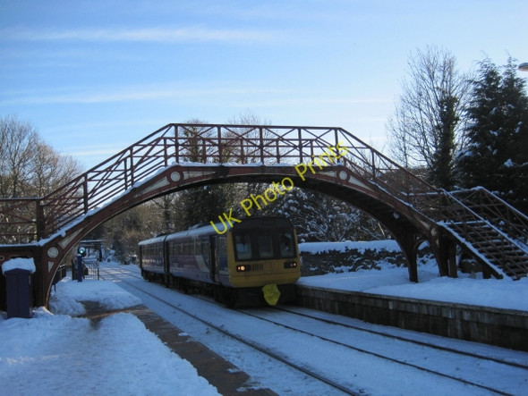 Photo 6"x4" Station footbridge at Riding Mill Station Broomhaugh c2010