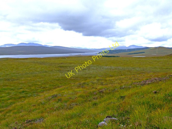 Photo 6"x4" Moorland with Loch Shin in the distance Allt an Laoigh\/NC4919 c2006