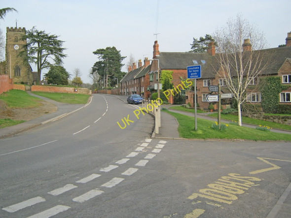 Photo 6"x4" Church Street at Netherseal Chilcote c2010