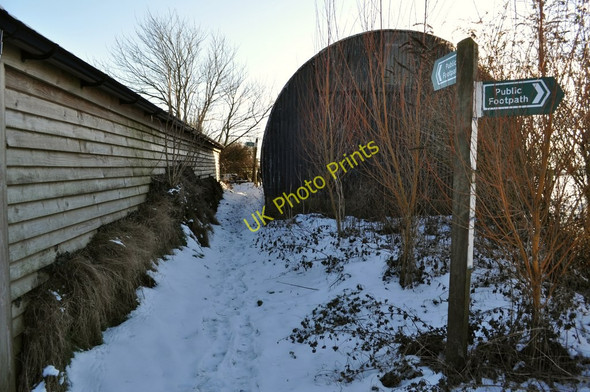 Photo 6"x4" The footpath passing between farm buildings at Upcott Bittadon c2010