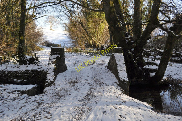 Photo 6"x4" Collacott Bridge on Colam Stream Bittadon c2010