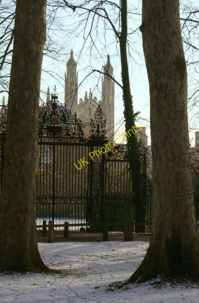 Photo 6"x4" Trinity gates and King's chapel Cambridge\/TL4658 c2010