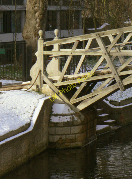 Photo 6"x4" Mathematical Bridge, Queens' College  Cambridge\/TL4658 c2010