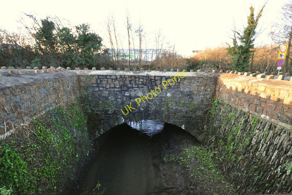 Photo 6"x4" A view from upstream of the bridge which carries the northbound carriageway of the A361 over Bradiford Water at Pottington Barnstaple c2010