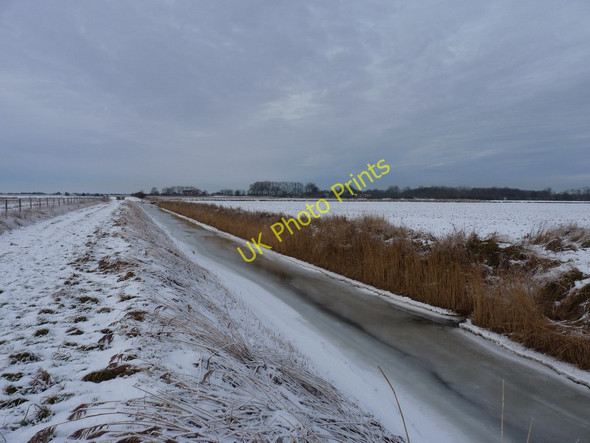 Photo 6"x4" Footpath and the Mar Dike Saltfleet c2010