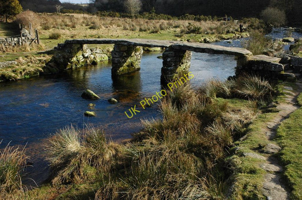 Photo 6"x4" Clapper Bridge, Postbridge Bellever c2009