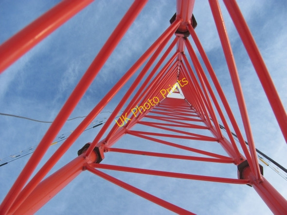 Photo 6"x4" Anemometer mast, Steele's Knowe Steele's Knowe c2011