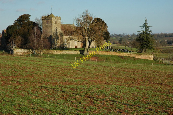 Photo 6"x4" Pauntley Church Brand Green\/SO7428 c2011