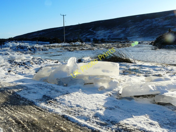 Photo 6"x4" Ice slabs by the road at Balnacoil Balnacoil\/NC8011 c2011