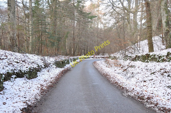 Photo 6"x4" Minor road in Reelig Glen Newtonhill\/NH5743 c2011
