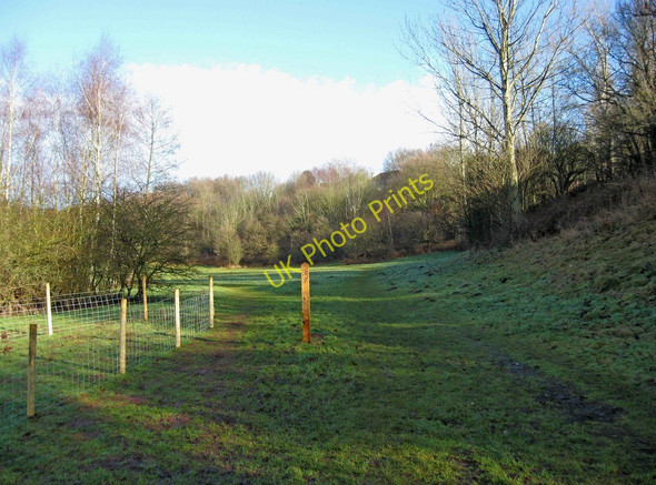 Photo 6"x4" Path and marker post, Springfield Park Kidderminster c2011