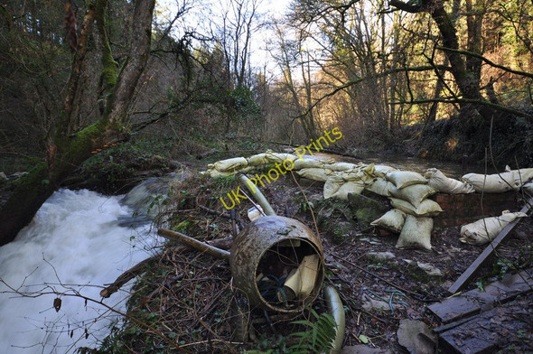 Photo 6"x4" A weir on Bradiford Water just above Plaistow Mill Muddiford c2011