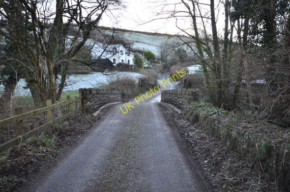 Photo 6"x4" A bridge over Colam Stream on Whiddon Lane Crockers c2011