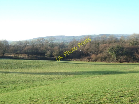 Photo 6"x4" Field between road and railway, west of Talaton Larkbeare c2011