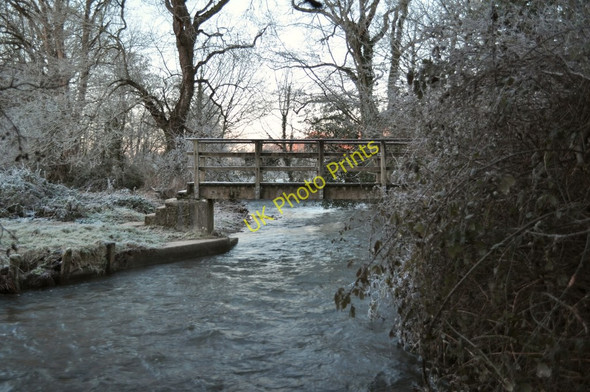 Photo 6"x4" A footbridge over Bradiford Water near Anchor Mill as seen from downstream Barnstaple c2011