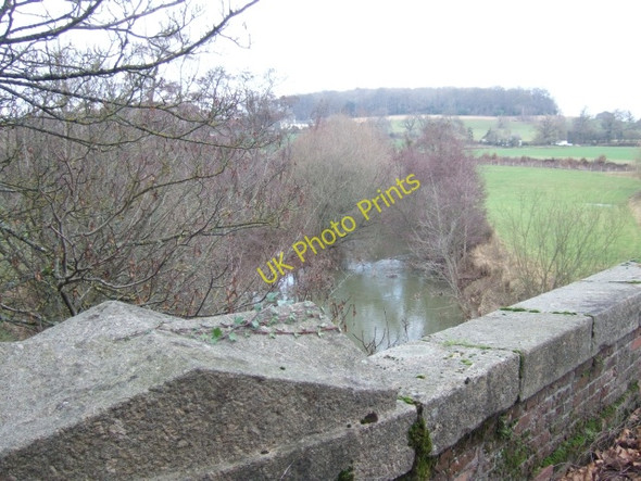 Photo 6"x4" River Creedy and the parapet of Pynes Bridge Cowley\/SX9095 c2011