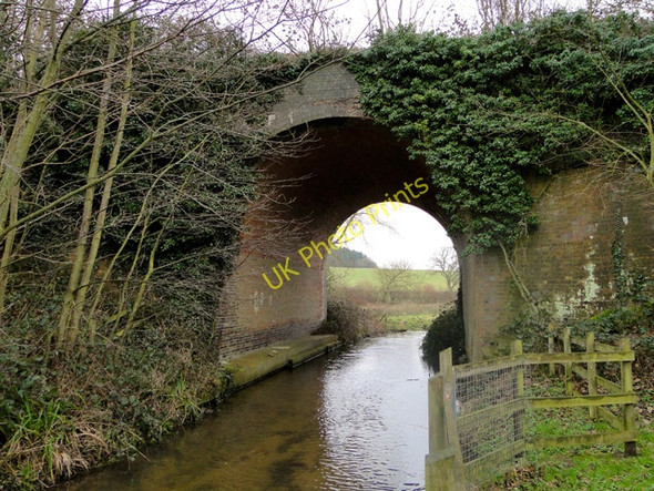 Photo 6"x4" The River Glaven as it passes beneath the old railway bridge Holt\/TG0838 c2011