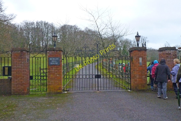 Photo 6"x4" Gated Entrance to Burley Hill House Burley\/SU2103 c2011