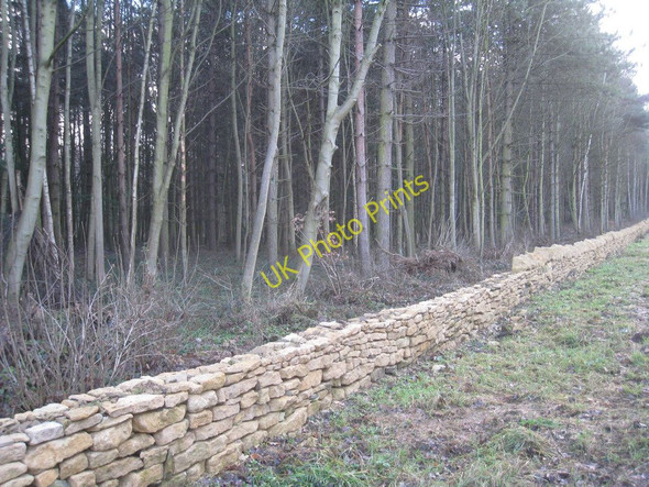 Photo 6"x4" Dry Stone Wall near Broughton Broughton Common c2011