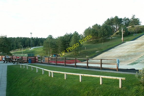 Photo 6"x4" Bottom of the dry ski slope Pembrey c2008