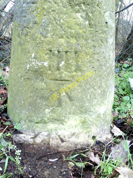Photo 6"x4" Benchmarks on the Oxford 4 milestone on south side of the A40 Forest Hill\/SP5807 c2011