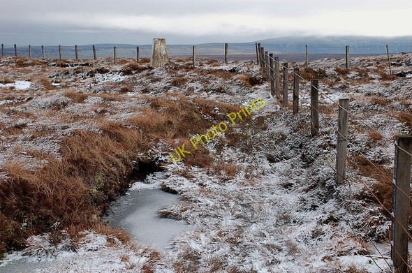 Photo 6"x4" Summit trig point, Blackhope Scar Blackhope Scar c2011